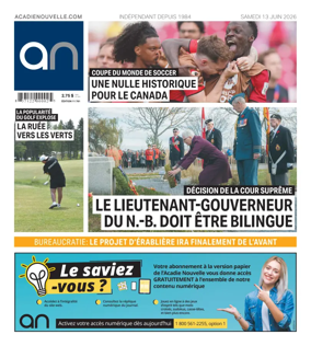 Cover of Acadie Nouvelle