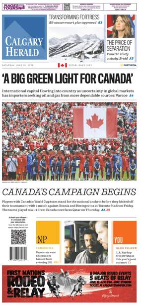 Cover of Calgary Herald