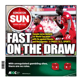 Cover of Edmonton Sun