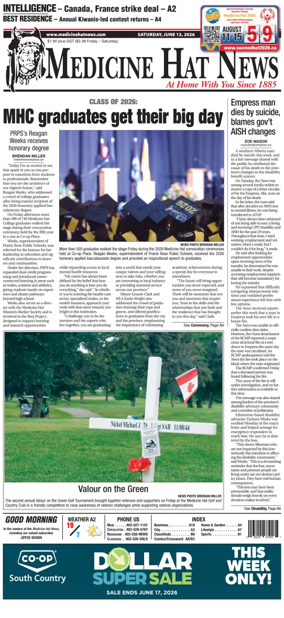 Cover of Medicine Hat News