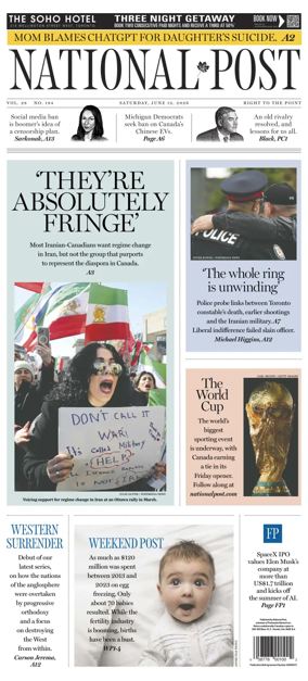 Cover of National Post - (Latest Edition)