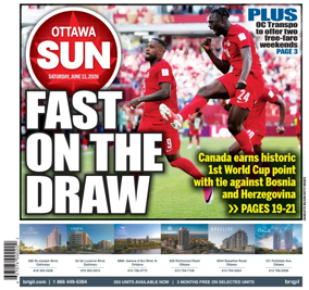 Cover of Ottawa Sun