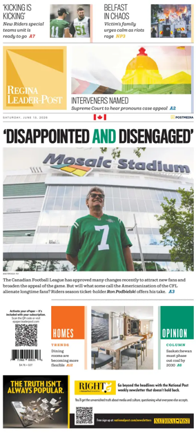 Cover of Regina Leader-Post