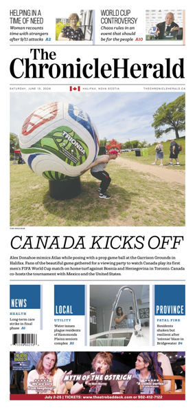 Cover of The Chronicle Herald (Provincial)