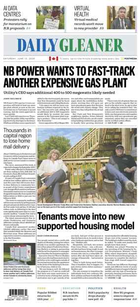 Cover of The Daily Gleaner