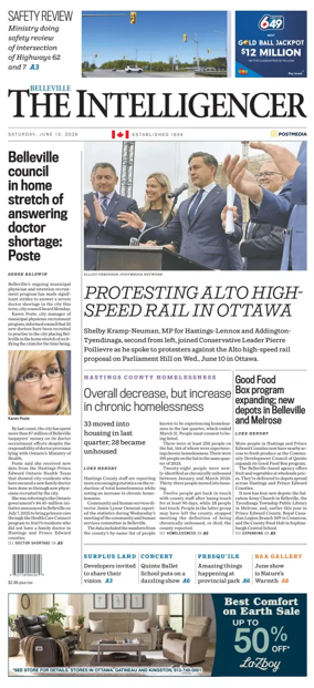 Cover of The Intelligencer (Belleville)
