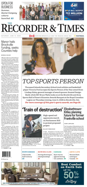 Cover of The Recorder & Times (Brockville)