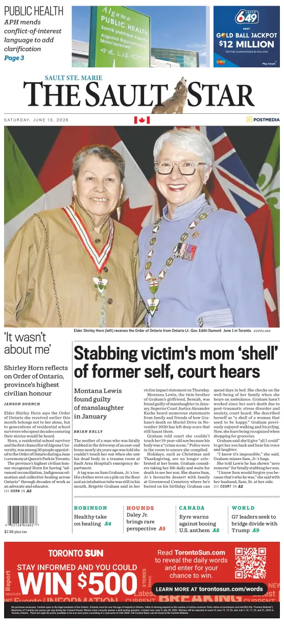 Cover of The Sault Star