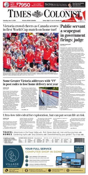 Cover of Times Colonist