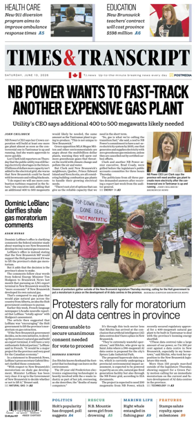 Cover of Times & Transcript