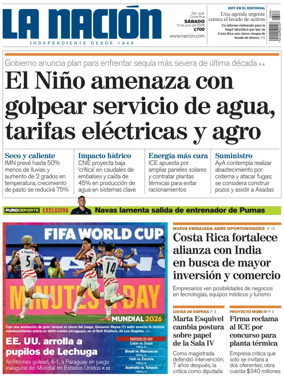Cover of La Nacion (Costa Rica)