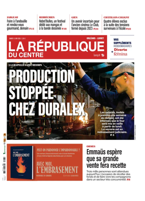 Cover of La Republique du Centre (Orleans - Loiret))