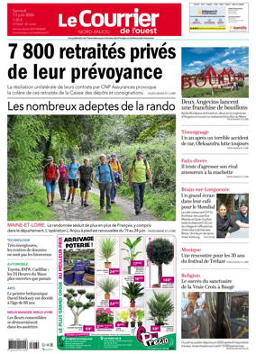 Cover of Le Courrier de l’Ouest (Nord Anjou)