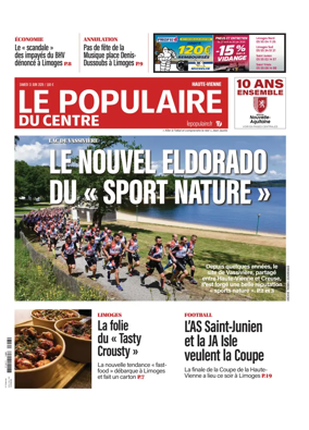 Cover of Le Populaire du Centre (Haute-Vienne)