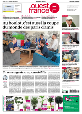 Cover of Ouest France (Angers / Segre)
