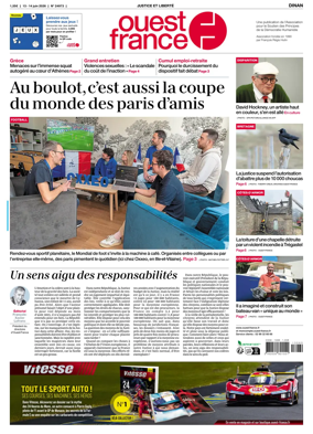 Cover of Ouest France (Dinan)
