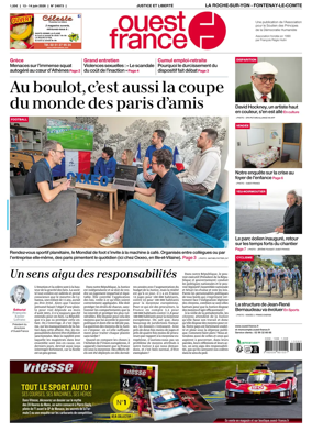 Cover of Ouest France (La Roche-sur-Yon - Fontenay-le-Comte)