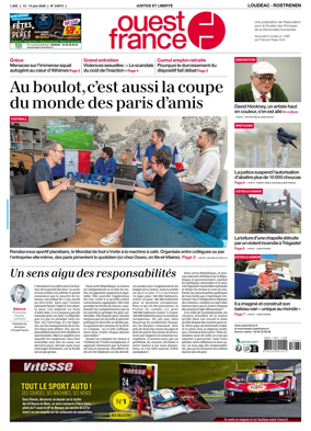 Cover of Ouest France (Loudeac / Rostrenen)