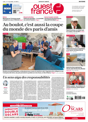 Cover of Ouest France (Mayenne)