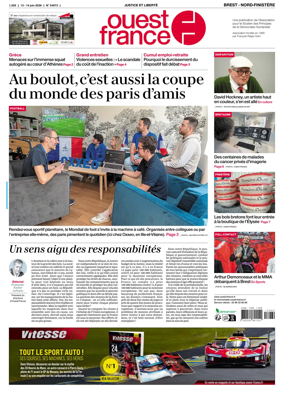 Cover of Ouest France (Nord-Finistere)
