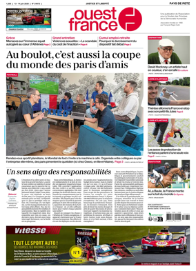 Cover of Ouest France (Pornic / Pays de Retz)