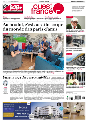 Cover of Ouest-France (Rennes Nord-Ouest)
