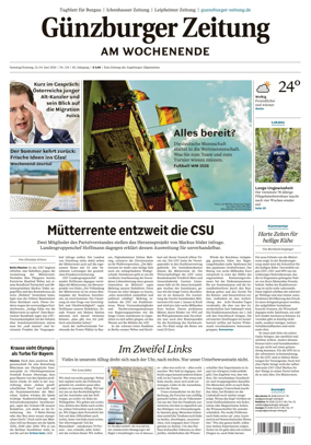 Cover of Guenzburger Zeitung
