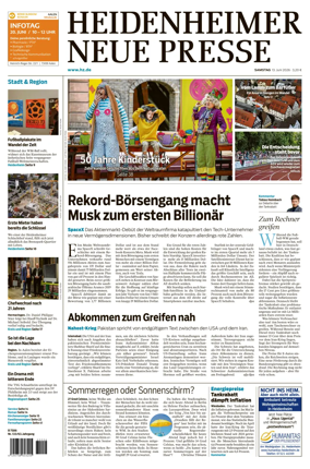 Cover of Heidenheimer Neue Presse