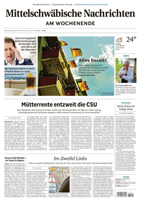 Cover of Mittelschwaebische Nachrichten