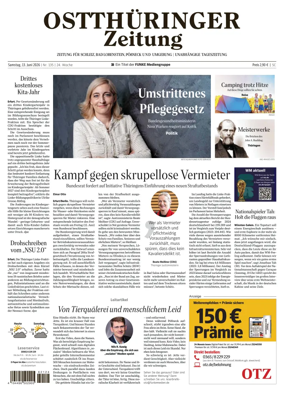 Cover of Ostthuringer Zeitung (Posneck)