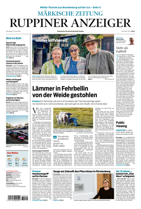 Cover of Ruppiner Anzeiger