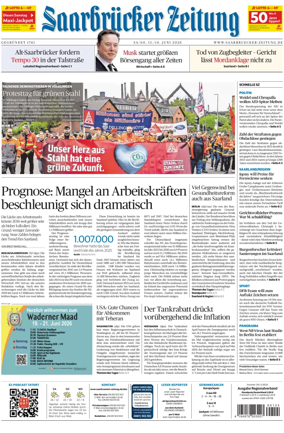 Cover of Saarbruecker Zeitung