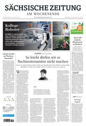 Cover of Sachsische Zeitung (Hoyerswerda)