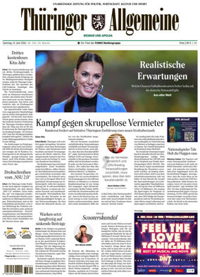 Cover of Thuringer Allgemeine (Weimar)
