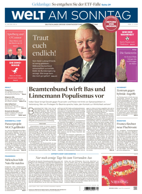 Cover of Welt am Sonntag