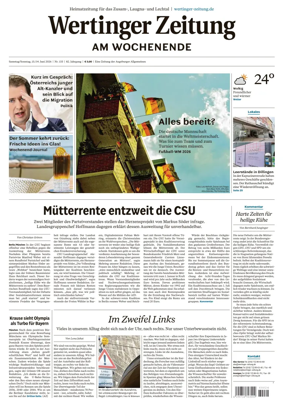Cover of Wertinger Zeitung