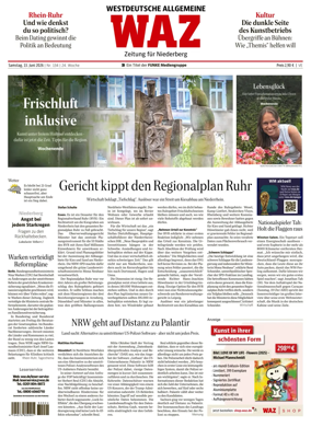 Cover of Westdeutsche Allgemeine Zeitung (Velbert)