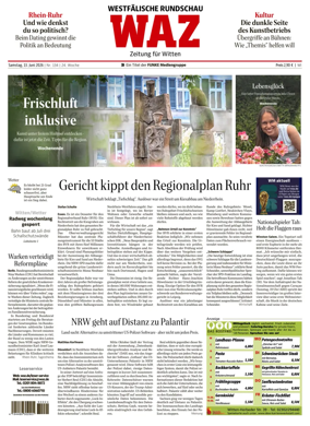 Cover of Westdeutsche Allgemeine Zeitung (Witten)