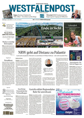 Cover of Westfalenpost (Bad Berleburg Wittgenstein)