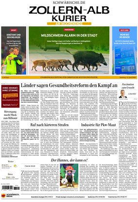 Cover of Zollern-Alb-Kurier (Balingen)