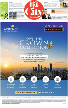 Cover of Hindustan Times (Gurgaon) - City