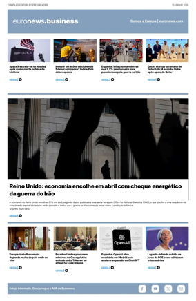 Cover of Euronews Business (Portuguese)