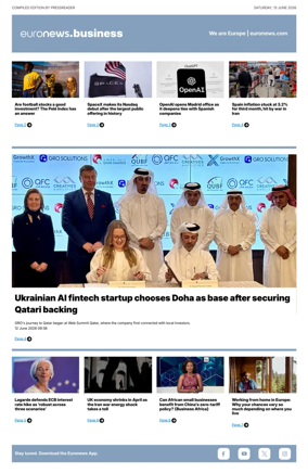 Cover of Euronews Business