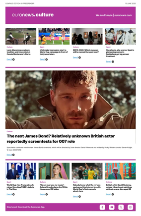 Cover of Euronews Culture and Sport Compiled Edition