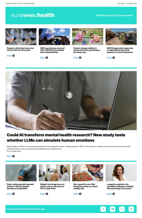 Cover of Euronews Health (English) Compiled Edition