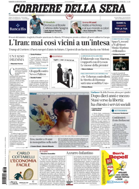 Cover of Corriere della Sera