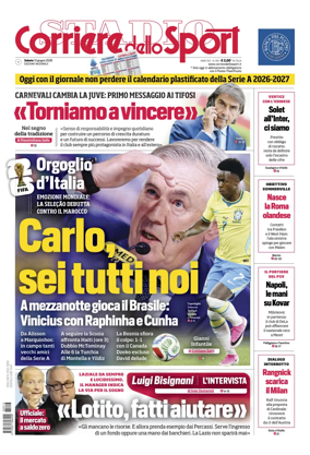 Cover of Corriere dello Sport