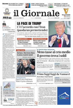 Cover of Il Giornale (Italy)