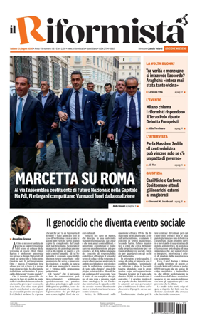 Cover of Il Riformista (Italy)
