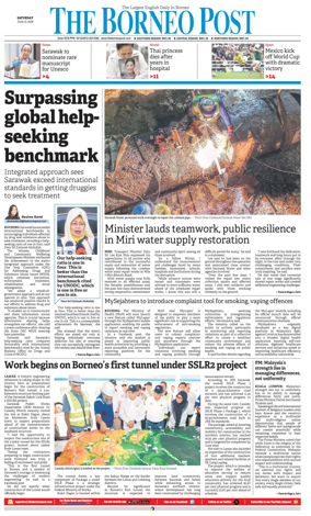 Cover of The Borneo Post (Sarawak)